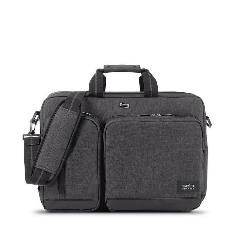 slide 1 of 8, Solo New York Duane 16" Hybrid Laptop Bag - Gray, 1 ct