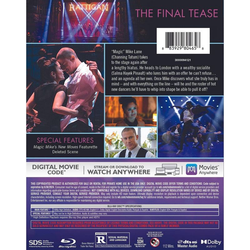 slide 4 of 4, Warner Home Video Magic Mike's Last Dance (Blu-ray), 1 ct