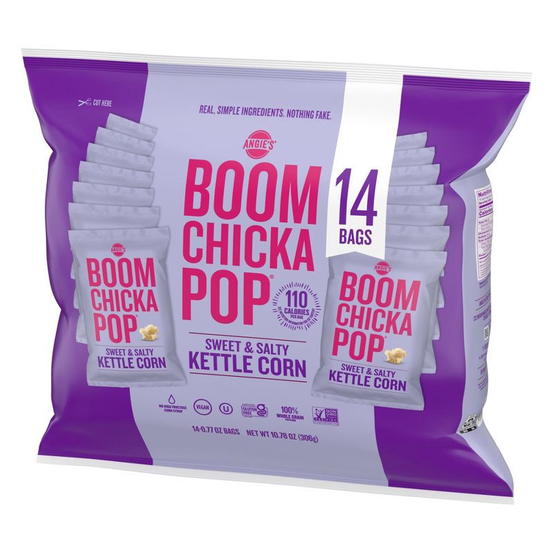 slide 2 of 6, Angie's Sweet & Salty Kettle Corn Popcorn Multipack - 10.78oz/14ct, 10.78 oz, 14 ct