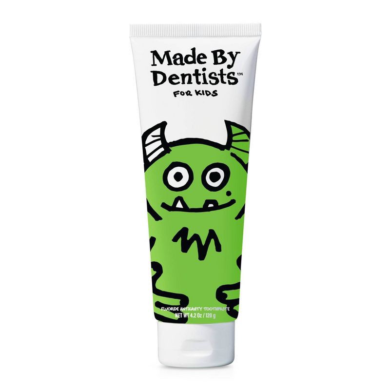 slide 2 of 7, Made by Dentists Kids' Monster Fluoride Anticavity Toothpaste - Sour Apple - 4.2oz, 4.2 oz