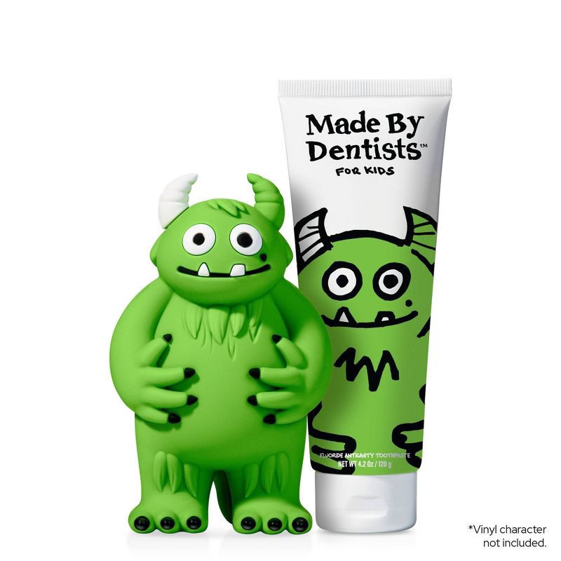 slide 5 of 7, Made by Dentists Kids' Monster Fluoride Anticavity Toothpaste - Sour Apple - 4.2oz, 4.2 oz