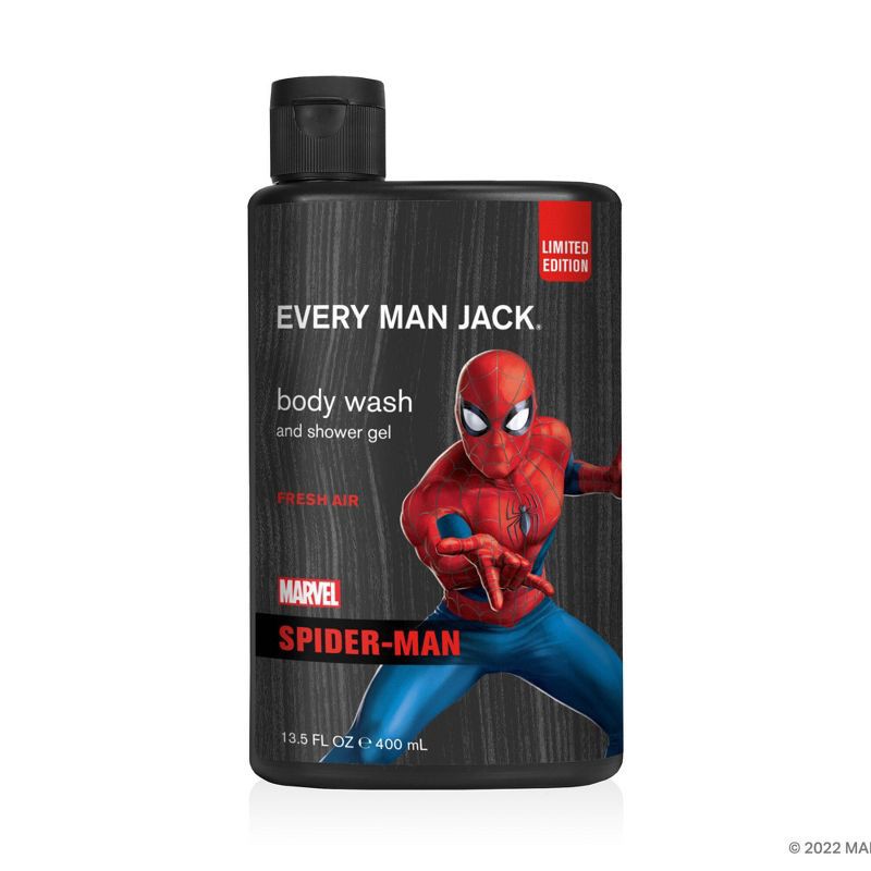 Every Man Jack Marvel Spider-Man Bath and Body Gift Set for Men, Naturally  Derived 
