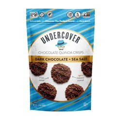 Undercover Snacks Undercover Dark Chocolate + Sea Salt Chocolate Quinoa Crisps - 3oz