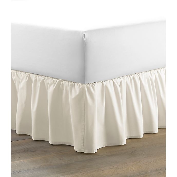 slide 2 of 2, Laura Ashley Ruffle Twin Bed Skirt - Light Beige, 1 ct