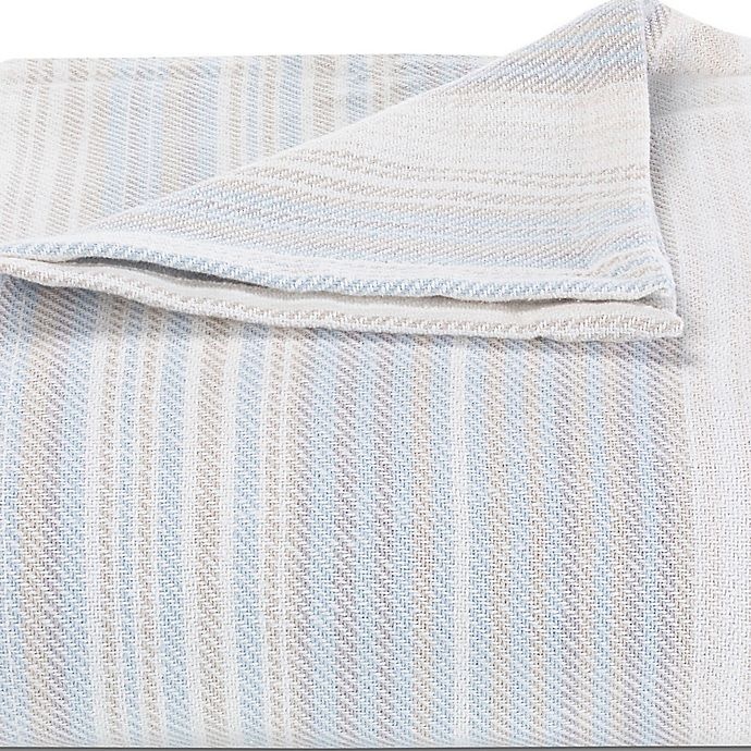 slide 2 of 2, Tommy Bahama Sandy Shore Stripe King Blanket - Turquoise, 1 ct