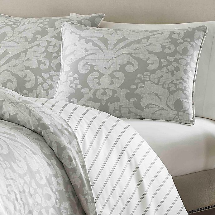 slide 2 of 3, Stone Cottage Camden Reversible King Duvet Set - Grey, 3 ct