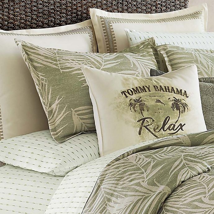 slide 3 of 3, Tommy Bahama Palms Away Full/Queen Comforter Set - Sage, 1 ct