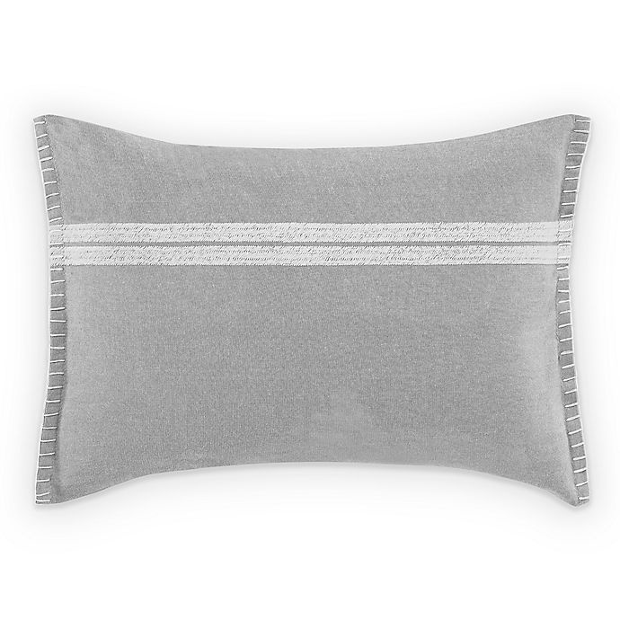 slide 1 of 2, ED Ellen DeGeneres Claremont Striped Oblong Breakfast Pillow - Grey, 1 ct