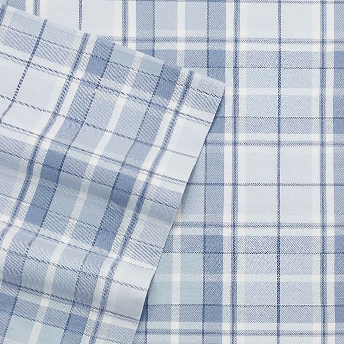 slide 2 of 2, Laura Ashley Mulholland Plaid Flannel Sheet Set, 1 ct