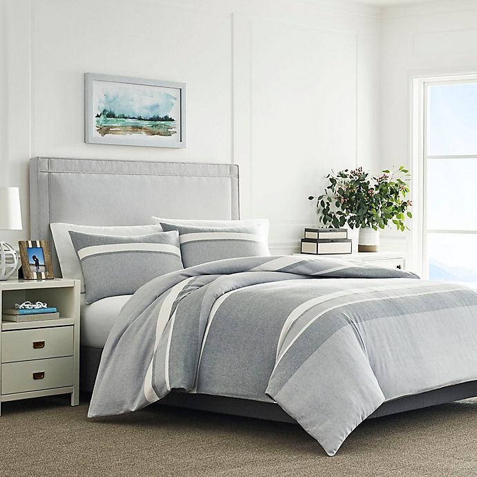 slide 2 of 3, Nautica Clearview Full/Queen Duvet Cover Set - Grey, 1 ct