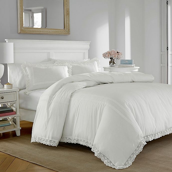 slide 3 of 4, Laura Ashley Annabella King Comforter Set - White, 1 ct