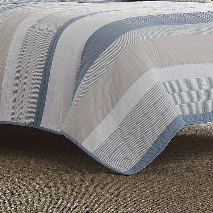 slide 3 of 3, Nautica Terry Cove Twin Reversible Quilt - Beige, 1 ct