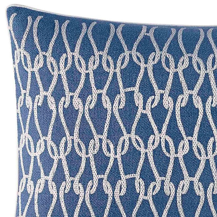 slide 2 of 3, Nautica Norcross Embroidered Oblong Throw Pillow - Navy/White, 1 ct