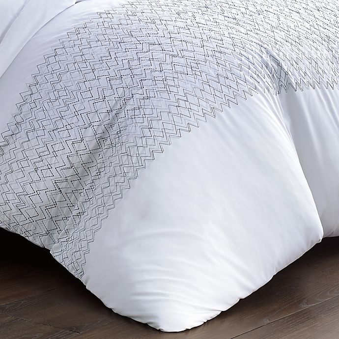 slide 2 of 3, City Scene Navigate King Duvet Set - White, 1 ct