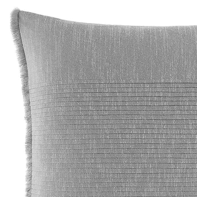 slide 2 of 3, Nautica Bronwell Grey Fringe Pleated Throw Pillow, 1 ct