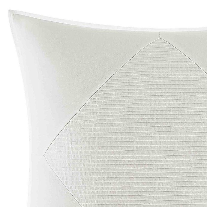 slide 2 of 3, Nautica Bronwell Ivory Pieced Pintuck Square Pillow, 1 ct