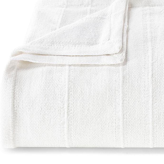 slide 2 of 2, Vera Wang Open Stripe White Full/Queen Blanket, 1 ct