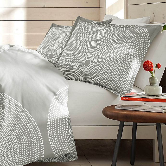 slide 3 of 6, marimekko Fokus Full/Queen Duvet Cover Set - Grey, 3 ct