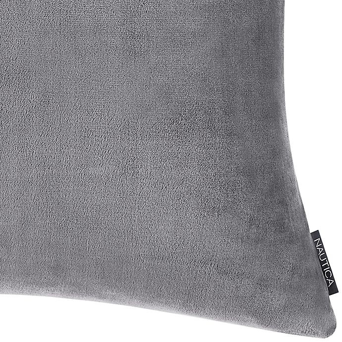 slide 2 of 3, Nautica Ultra Soft Plush European Pillow Sham - Grey, 1 ct