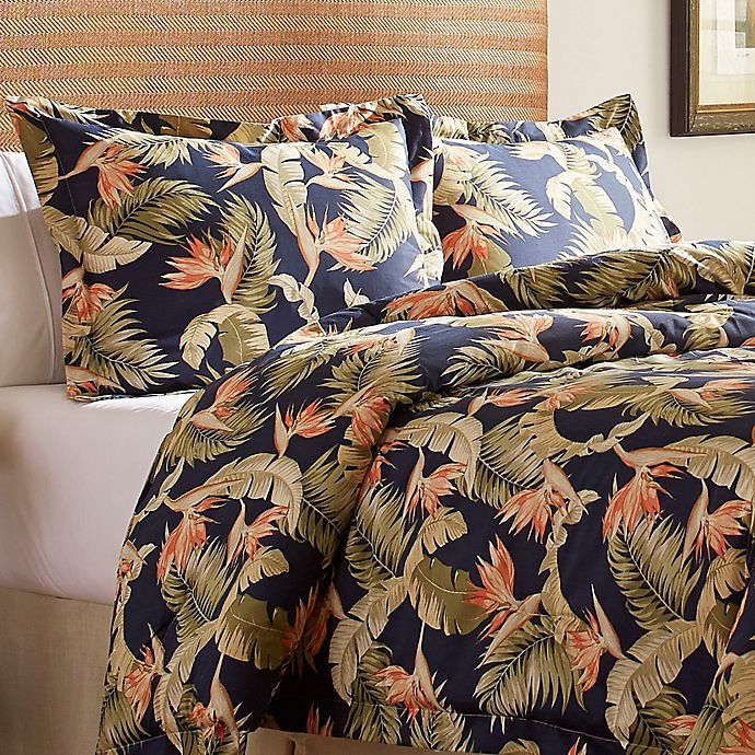 slide 4 of 5, Tommy Bahama San Jacinto Queen Comforter Set - Indigo, 4 ct