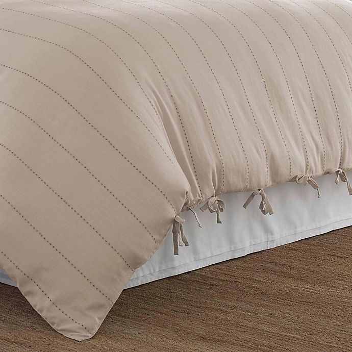 slide 5 of 5, Laura Ashley Landon Full/Queen Duvet Cover Set - Beige, 1 ct