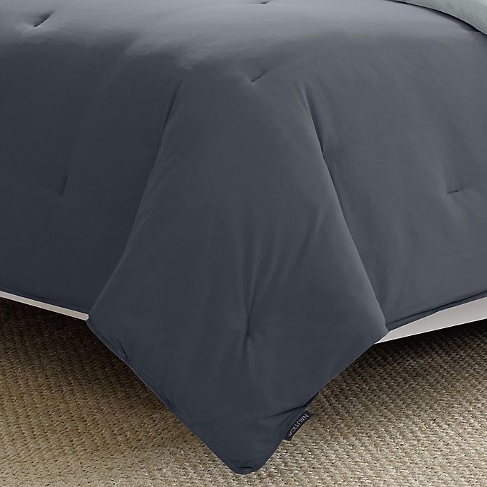 slide 4 of 8, Nautica Solid Reversible Microfiber King Comforter Set - Grey, 1 ct