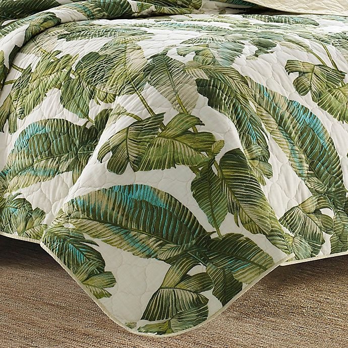 slide 3 of 3, Tommy Bahama Fiesta Palms Reversible King Quilt Set, 3 ct