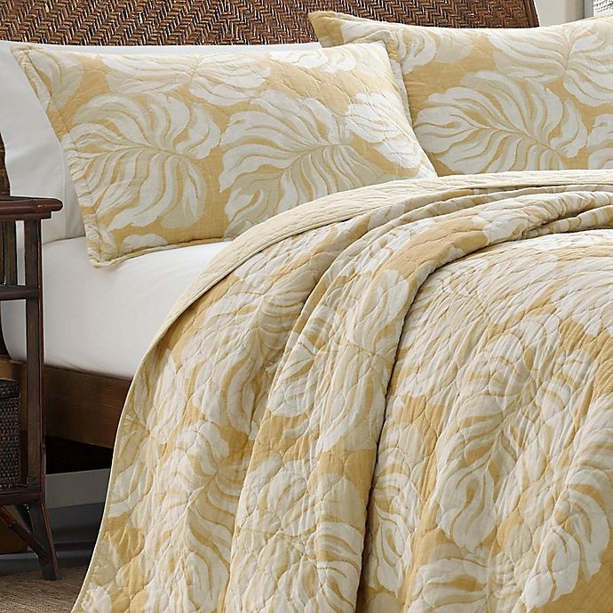 slide 2 of 4, Tommy Bahama Bernardino Reversible Full/Queen Quilt Set - Ochre, 3 ct