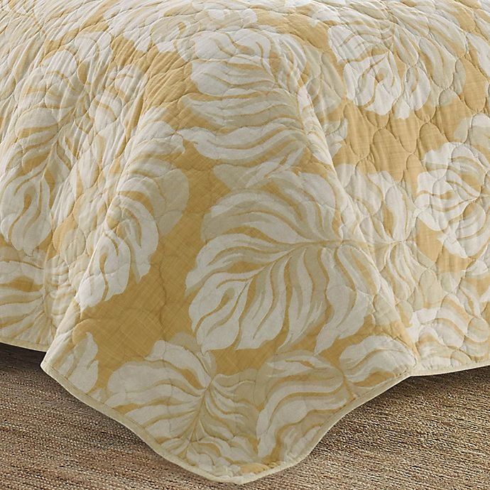 slide 3 of 4, Tommy Bahama Bernardino Reversible Full/Queen Quilt Set - Ochre, 3 ct