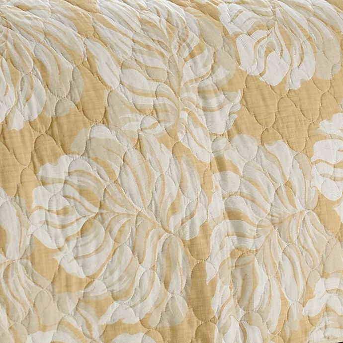 slide 4 of 4, Tommy Bahama Bernardino Reversible Full/Queen Quilt Set - Ochre, 3 ct