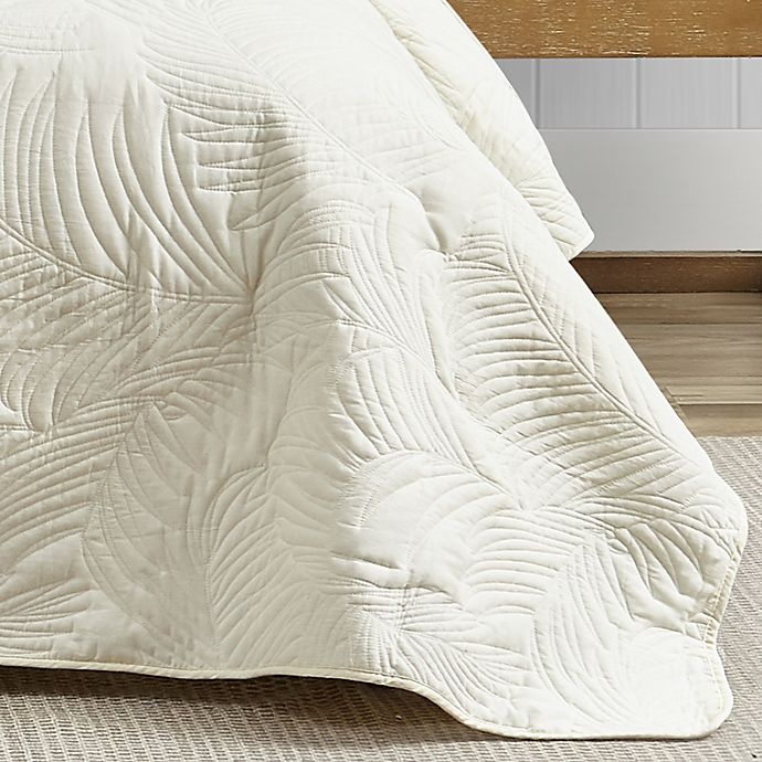 slide 5 of 6, Tommy Bahama Paradise Fronds Reversible Full/Queen Quilt Set - Ivory, 3 ct