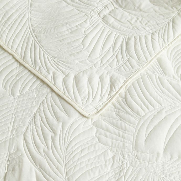 slide 6 of 6, Tommy Bahama Paradise Fronds Reversible Full/Queen Quilt Set - Ivory, 3 ct