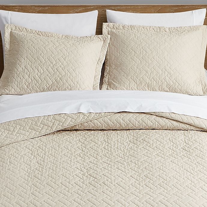 slide 3 of 6, Tommy Bahama Solid Raffia Twin Quilt Set - Dune, 2 ct