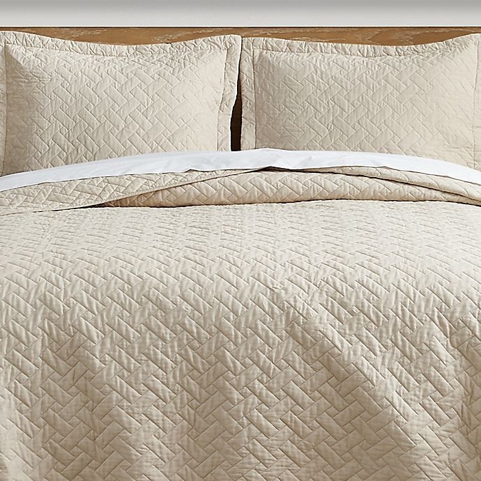 slide 4 of 6, Tommy Bahama Solid Raffia Twin Quilt Set - Dune, 2 ct