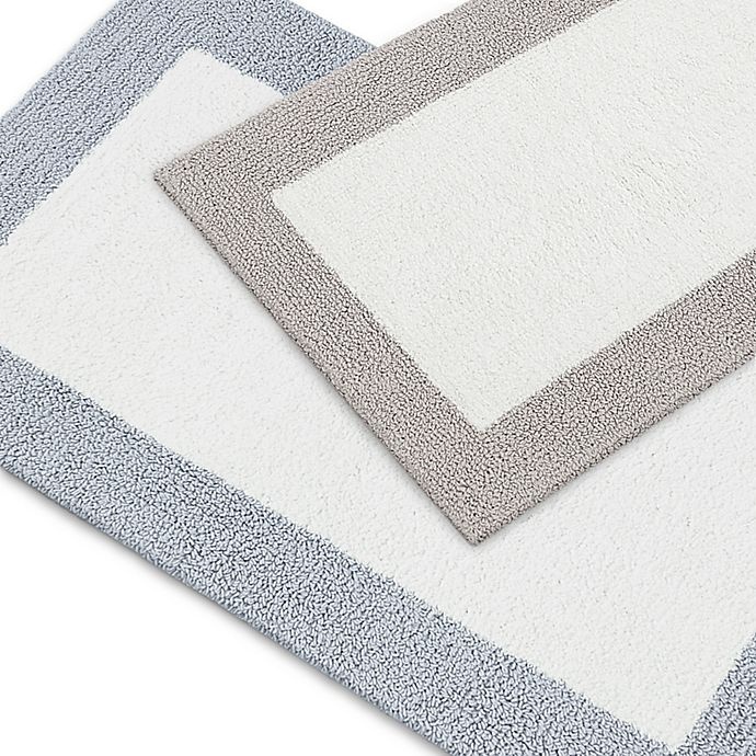 slide 2 of 3, Vera Wang Pure Serenity Organic Cotton Bath Rug Set - White/Blue, 2 ct