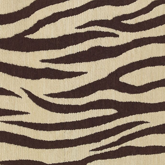 slide 3 of 4, Tommy Bahama Chenille Zebra Cocoa Square Pillow, 1 ct