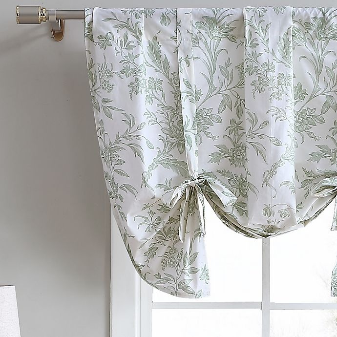 slide 2 of 3, Laura Ashley Natalie Tie Up Designer Valance - Sage Green, 1 ct