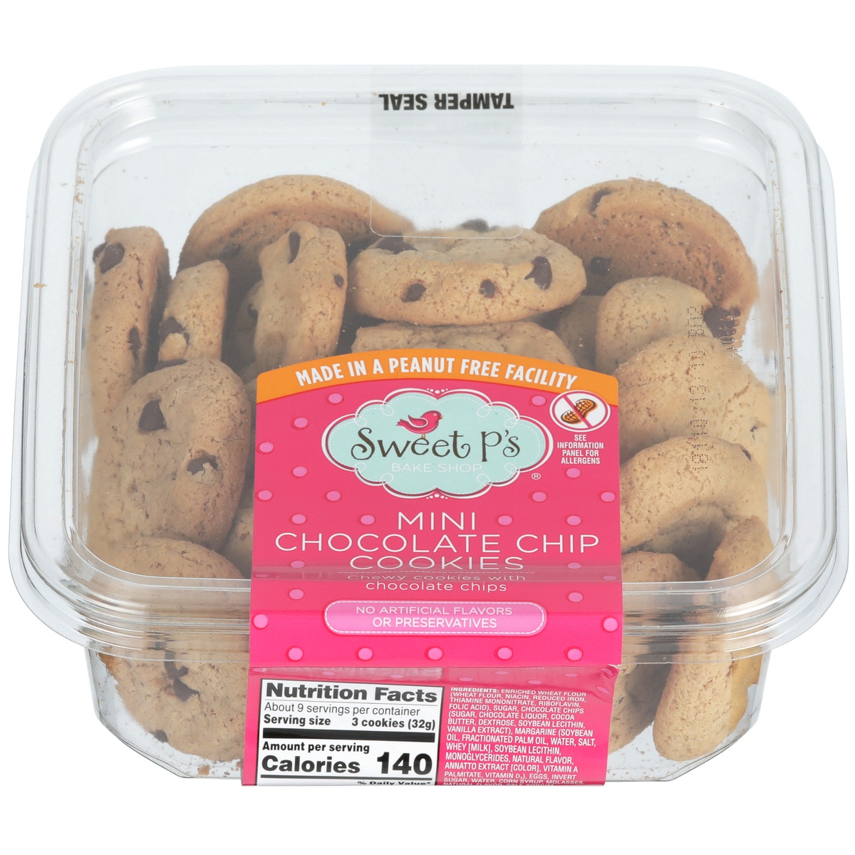 slide 1 of 1, Sweet P's Mini Chocolate Chip Cookies, 10.5 oz