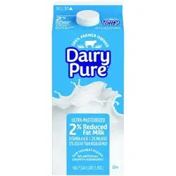 DairyPure 2% Reduced Fat Ultra Pasteurized Milk - 0.5gal
