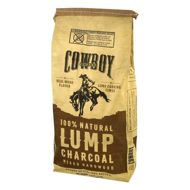 slide 3 of 6, Cowboy 8.8lb Hardwood Lump Charcoal, 8.8 lb