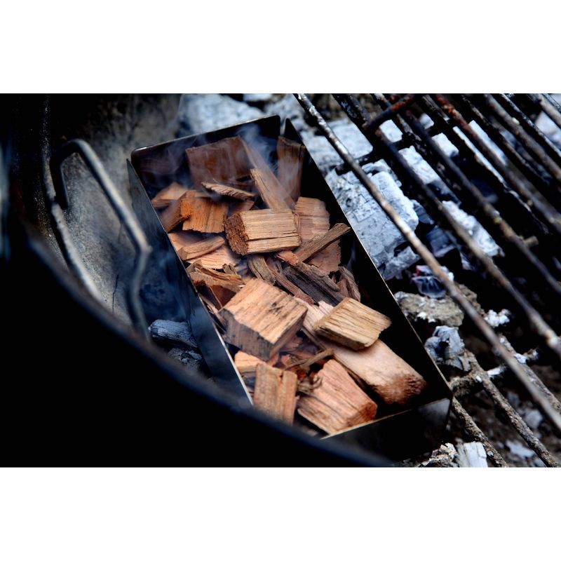 slide 6 of 6, Cowboy 180 cu in Hickory Chips: Ideal for Smoker, Charcoal Grilling, Mesquite Flavor Enhancer, 1 ct