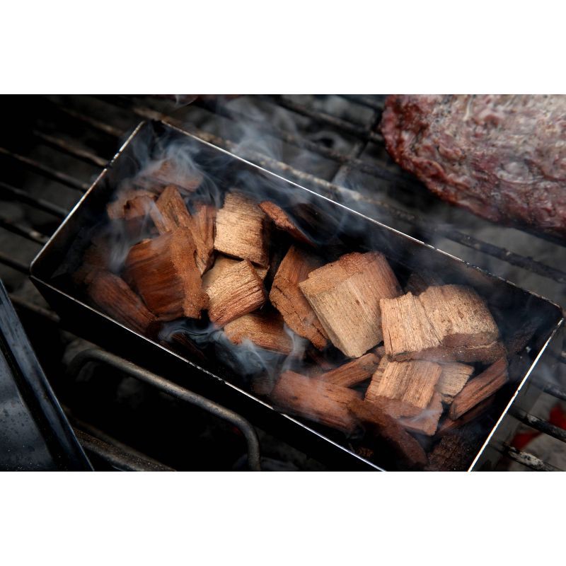 slide 6 of 6, Cowboy 180 cu in Apple Chips: Ideal for BBQ Smoker, Natural Wood Smoking Flavor, Compatible with Charcoal Grills, 1 ct