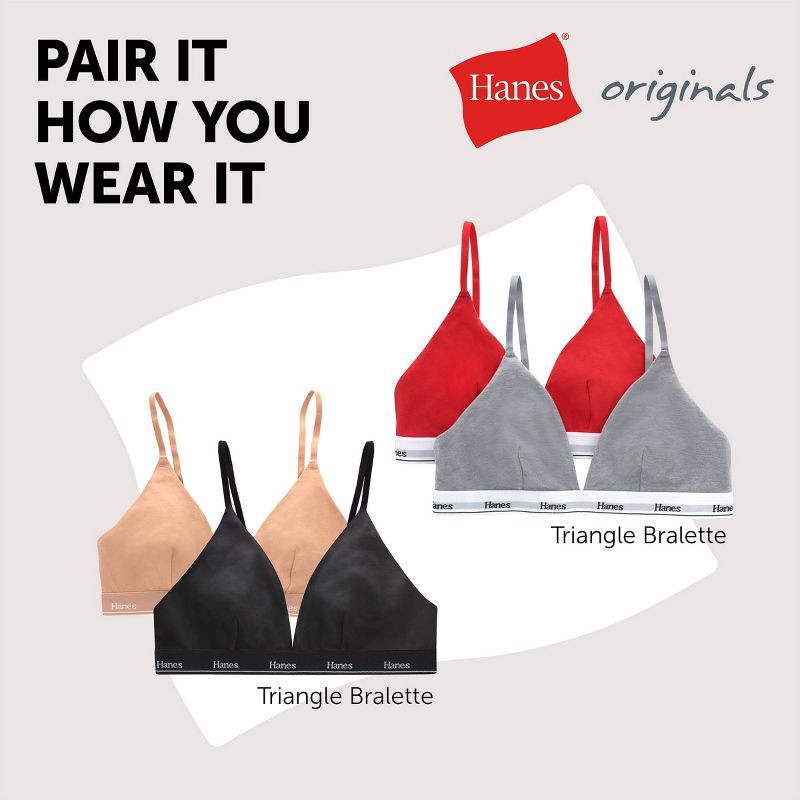 slide 8 of 8, Hanes Originals Women's 4pk Underwear Boxer Brief Stretch-Cotton - White/Red/Black XXL, 4 ct