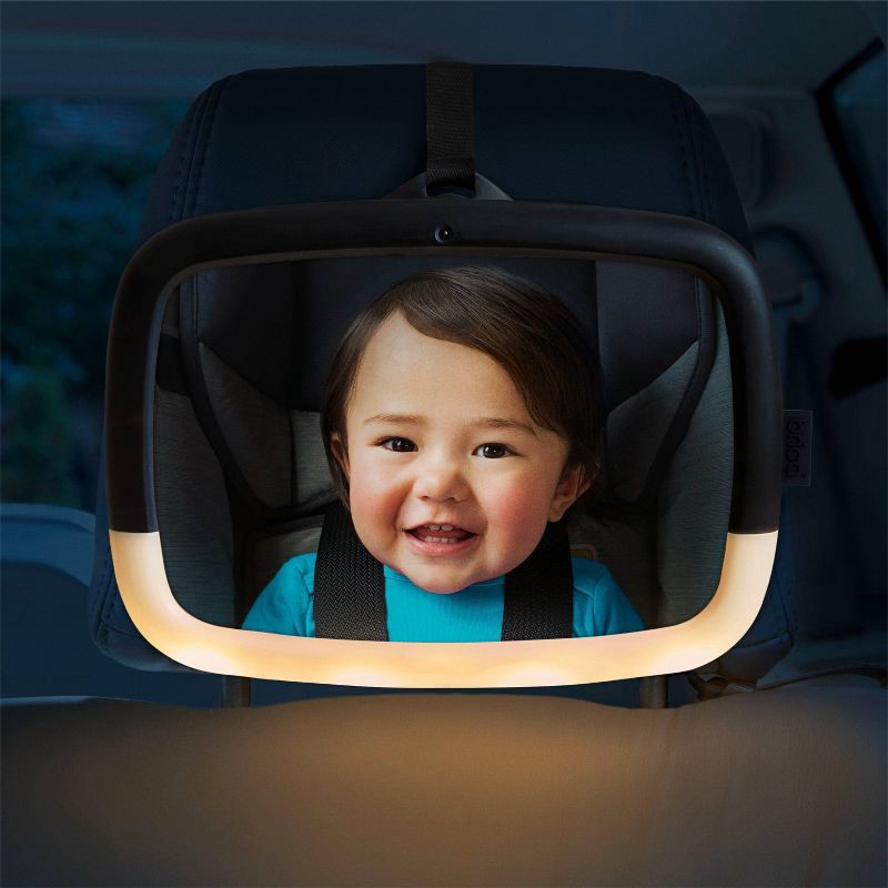 slide 2 of 7, Munchkin Brica Night Light Baby In Sight Pivot Car Mirror, 1 ct
