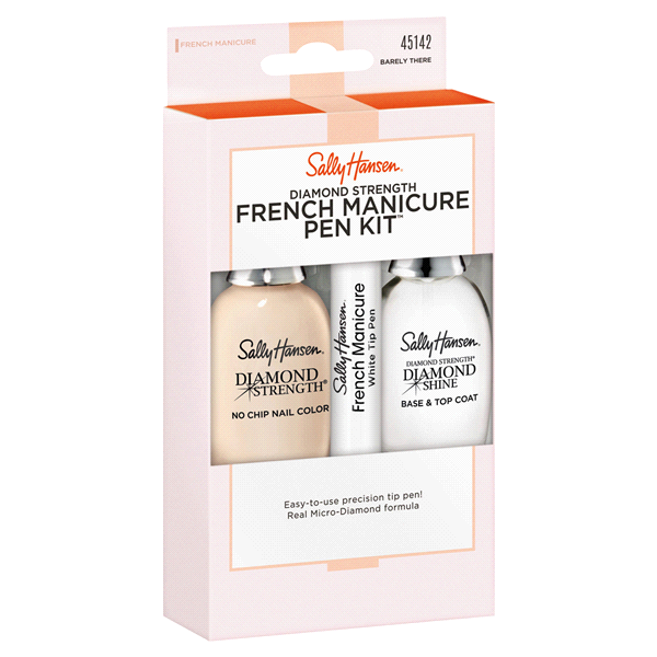 slide 1 of 1, Sally Hansen Diamond Strength French Manicure Barely There, 1 ct