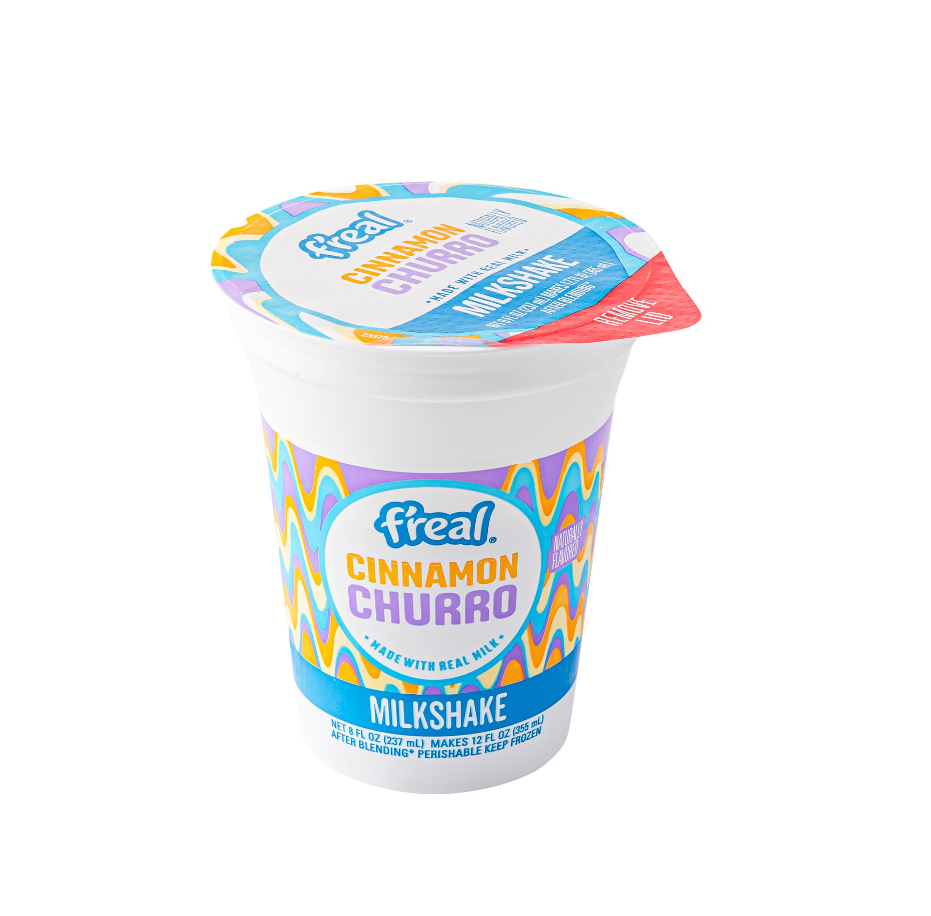 slide 1 of 1, F'REAL F''Real Cinnamon Churro Naturally Flavored Milkshake, 0.26 kg
