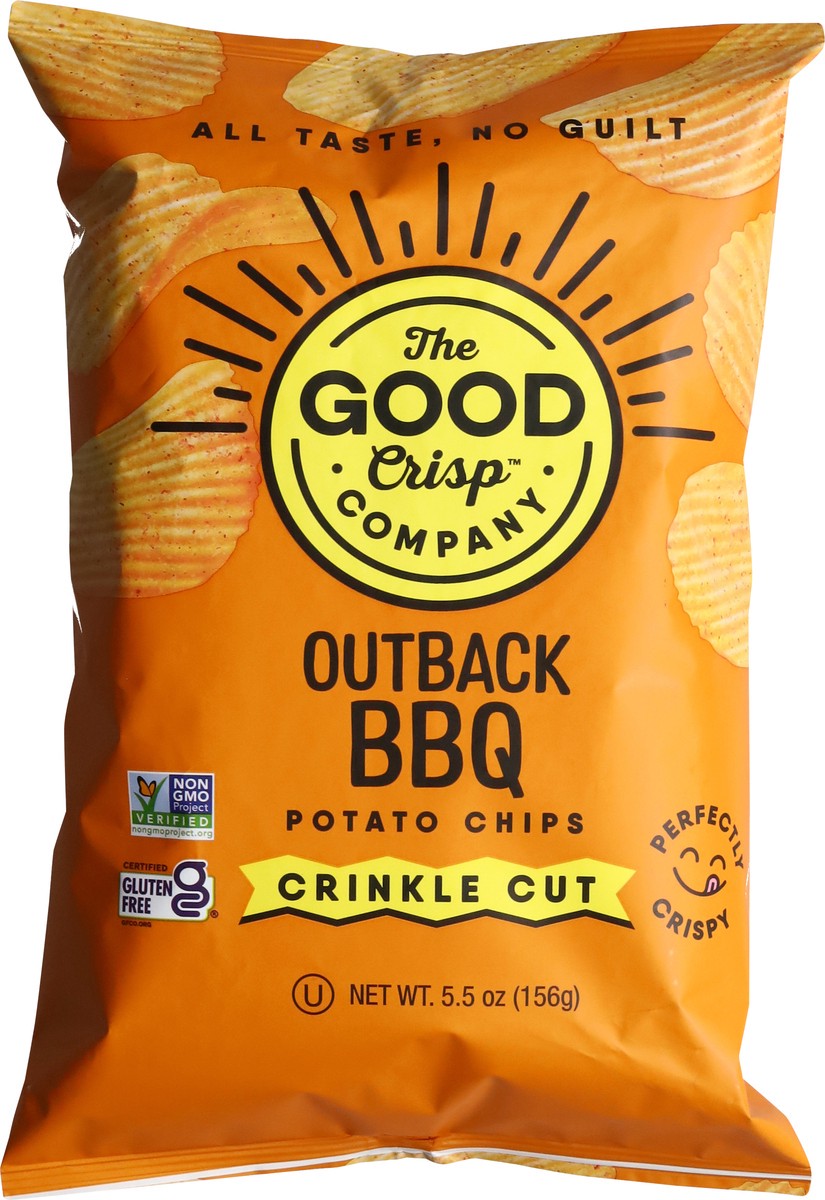 slide 14 of 14, The Good Crisp Company Crinkle Cut Outback BBQ Potato Chips 5.5 oz, 5.5 oz