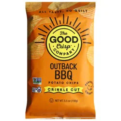 The Good Crisp Company Crinkle Cut Outback BBQ Potato Chips 5.5 oz