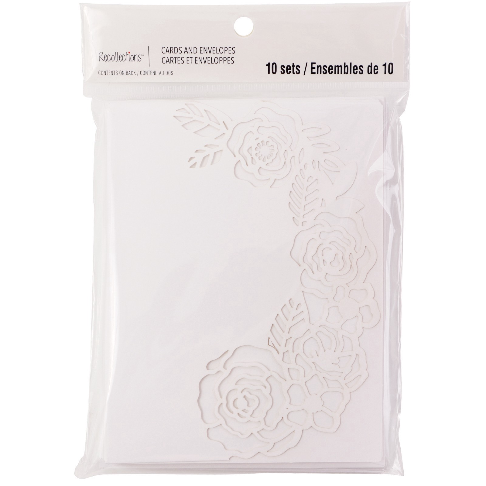 slide 5 of 5, Rose Cards & Envelopes By Recollections, 4.25" X 5.5", 4.25 in x 5.5 in