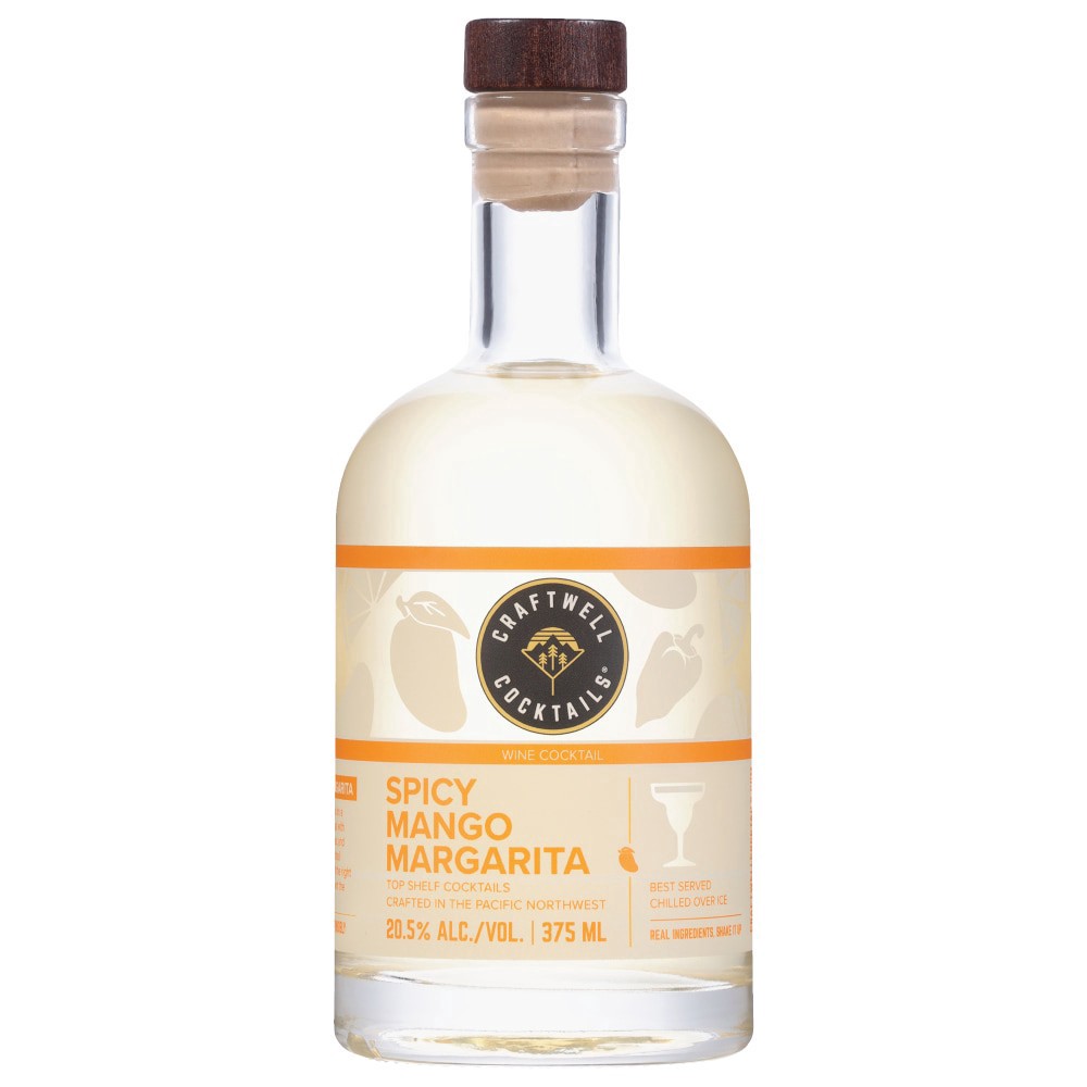slide 2 of 4, Craftwell Cocktails® Spicy Mango Margarita Single Bottle, 375 ml